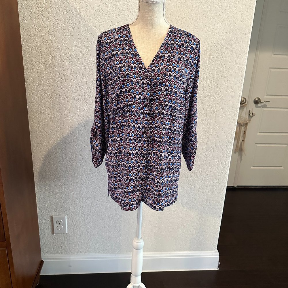 JONES NEW YORK Business Casual Tunic Top - Picture 2 of 9